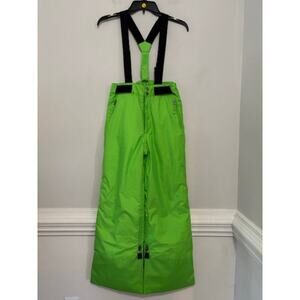 Decathlon Wedze Waterproof Ski Pants Snowbard Snowpants Neon 12 - 14 New